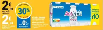 E.Leclerc ACTIMEL original edition limitéé offre