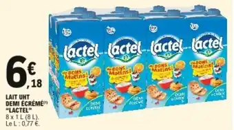 E.Leclerc "LACTEL" lait uht demi écrémé offre