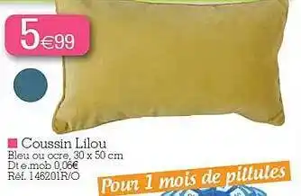 Kandy Coussin lilou offre