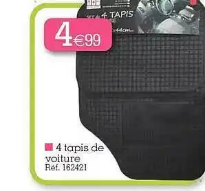 Kandy 4 tapis de voiture offre