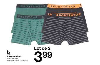 Zeeman Boxer enfant offre