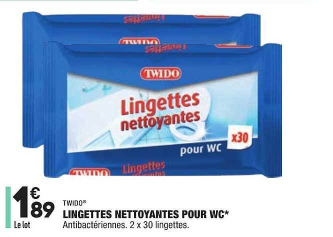 Promo Twido Lingettes Nettoyantes Pour Wc Chez Aldi