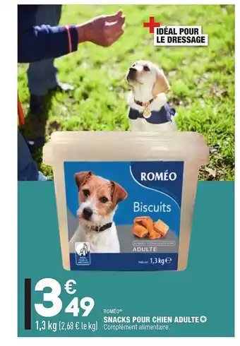 ALDI Snacks Pour Chien Adulte Roméo offre