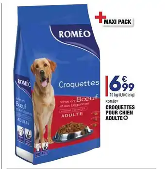 ALDI Croquettes Pour Chien Adulte Roméo offre