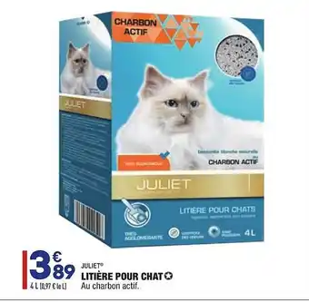 ALDI Litière Pour Chat Juliet offre