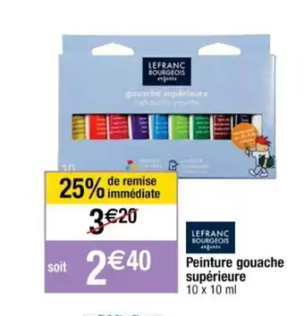 Cora x Carrefour Peinture gouache supérieure offre