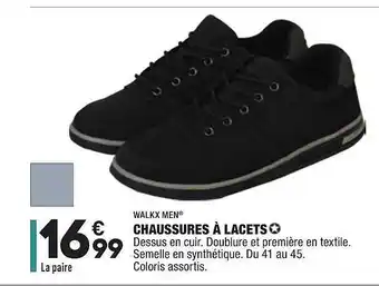 ALDI Chaussures à Lacets Walkx Men offre