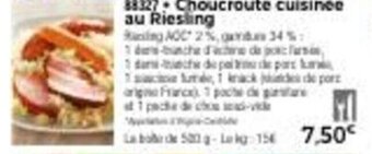 Thiriet Choucroute cuisinée au riesling offre