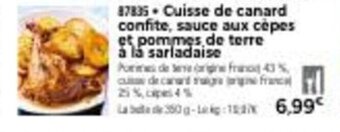 Thiriet Cuisse de canard confite offre