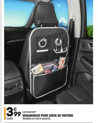 ALDI Organiseur Pour Siège De Voiture Car Comfort offre