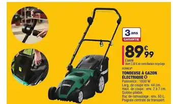 ALDI Tondeuse à Gazon électrique Ferrex offre