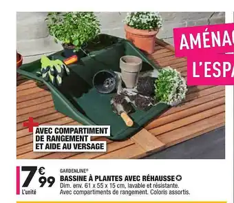 Bassine à Plantes Avec Réhausse Gardenline
