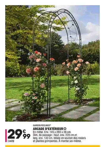 ALDI Arcade D'extérieur Garden Feelings offre