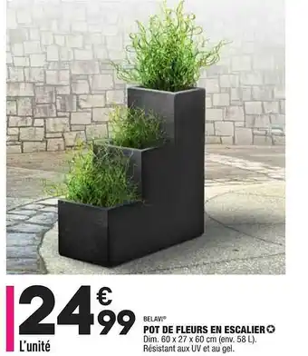ALDI Pot De Fleur En Escalier Belavi offre