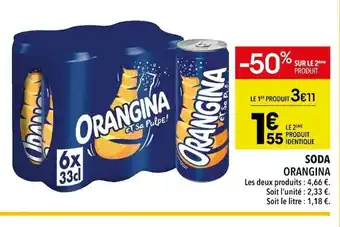 Supeco Orangina Soda offre