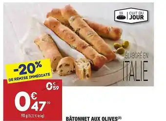 Bâtonnet Aux Olives