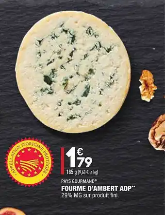 ALDI Fourme D'ambert Aop Pays Gourmand offre