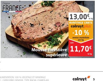 Colruyt Mousse Forestière supérieure offre