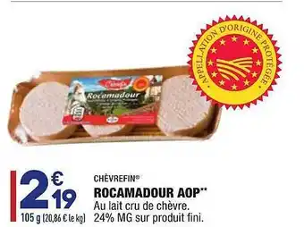 ALDI Rocamadour Aop Chèvrefin offre