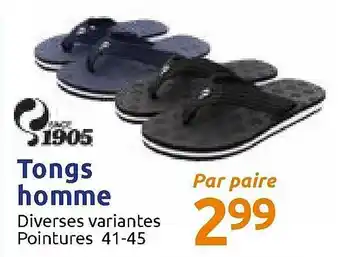 Action Tongs Homme 1905 offre