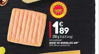 ALDI Quart De Maroilles Aop Pays Gourmand offre