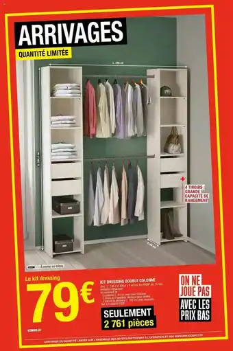 Brico Dépôt Kit Dressing Double Colonne offre