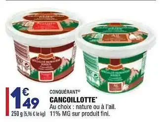 ALDI Cancoillotte Conquérant offre