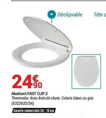 Abattant Fast Clip 2