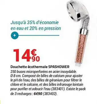 Douchette écothermale Spashower
