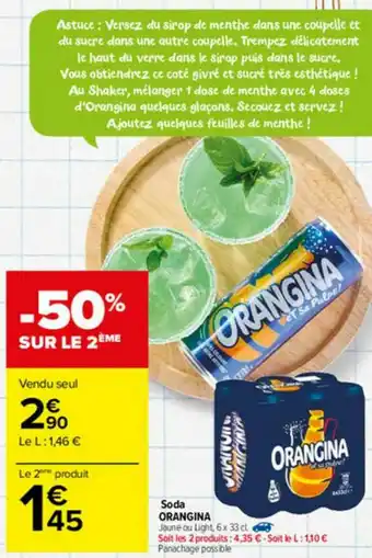 Carrefour Market Soda Orangina offre