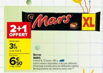 Carrefour Market Barres Mars offre