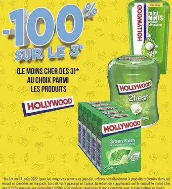 Géant Casino Hollywood bon plan sur les produits hollywood offre
