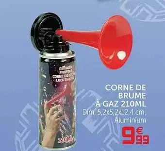 Gifi Corne De Brume A Gaz 210ml offre