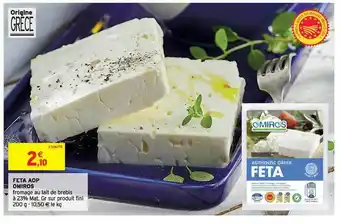 Intermarché Feta Aop Omiros offre