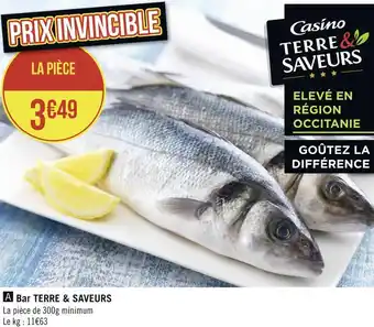 Géant Casino Casino bar terre & saveurs offre