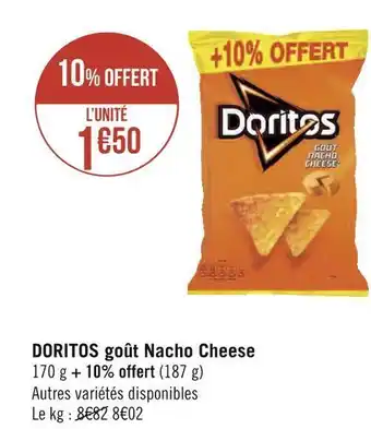 Géant Casino Doritos doritos goût nacho cheese offre