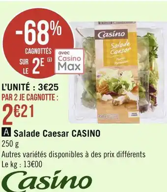 Géant Casino Casino salade caesar offre