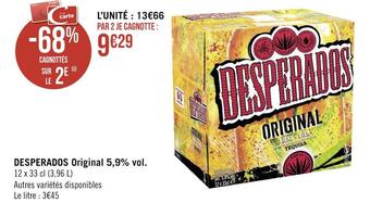 Géant Casino Desperados desperados original 5,9% vol. offre
