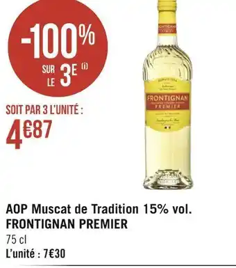 Frontignan premier aop muscat de tradition 15% vol.