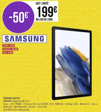 Géant Casino Samsung tablette tactile offre