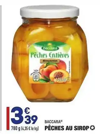 ALDI Pêches Au Sirop Baccara offre