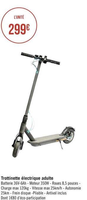 Géant Casino Trottinette électrique adulte offre