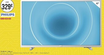 Géant Casino Philips tv led 43’’ (108 cm) offre