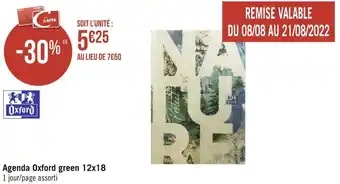 Géant Casino Oxford agenda green offre