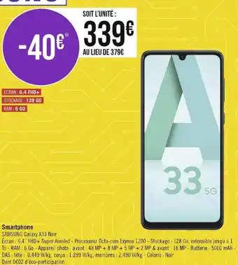 Géant Casino Samsung smartphone offre