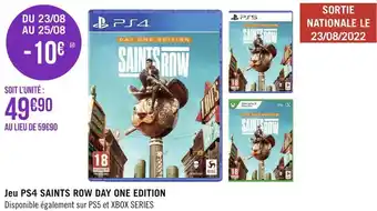 Géant Casino Jeu ps4 saints row day one edition offre