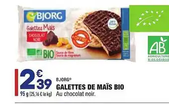ALDI Galettes De Maïs Bio Bjorg offre