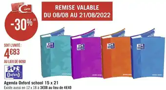 Oxford agenda school 15 x 21