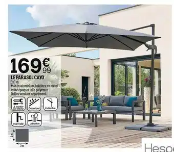 Centrakor Le parasol cayo offre