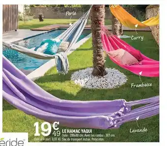 Centrakor Le hamac yaqui offre